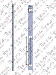 Прокат з отворами 2000х30х4 під 14 кв. крок 165 Арт 33.124