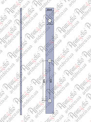 Прокат з отворами 2000х30х4 під 12 коло, крок 148 Арт 33.125