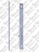 Прокат с отверстиями 2000х30х4 под 14 круг, шаг 165 Арт 33.128
