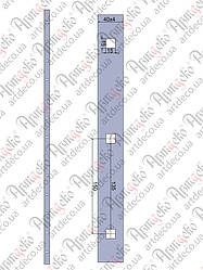 Прокат з отворами 2000х40х4 під 14 кв. крок 150 Арт 33.131