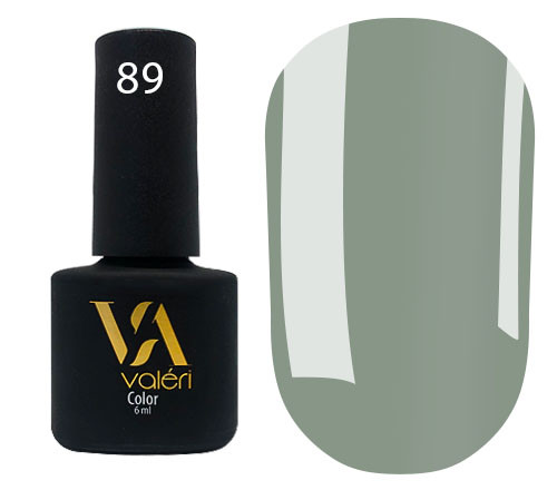 Гель-лак Valeri Color 089 Сіро-зелений 6 мл