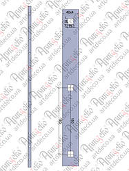 Прокат з отворами 2000х40х4 під 14 кв. крок 165 Арт 33.132