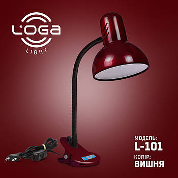 Настільна лампа ТМ LOGA Light L-101 "Вишня"