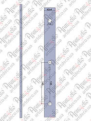 Прокат з отворами 2000х40х4 під 12 коло, крок 148 Арт 33.133