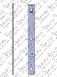 Прокат з отворами 2000х40х4 під 12 коло, крок 163  Арт 33.134