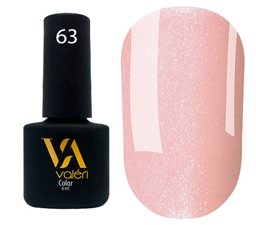 Гель-лак Vaлерi Color 063 Персиково-рожевий 6 мл