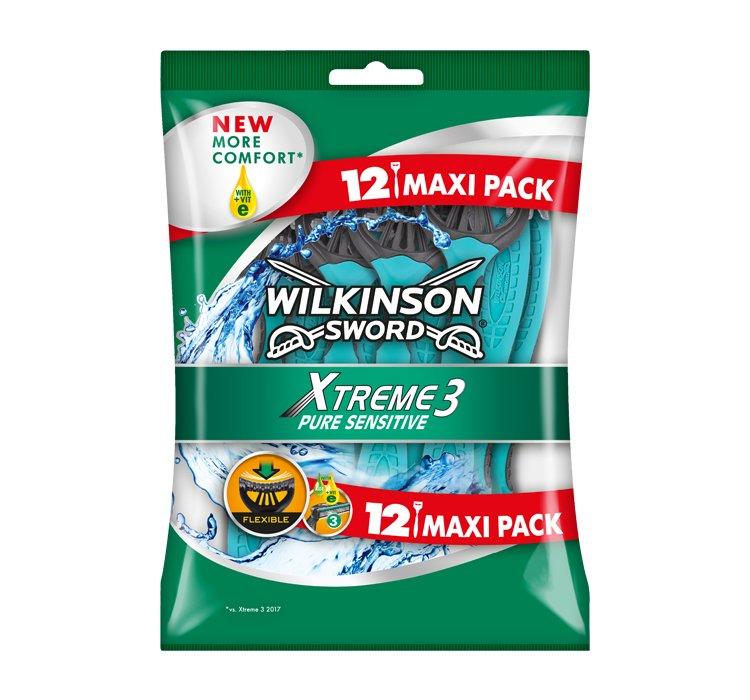 Одноразові станки для гоління Wilkinson Sword Xtreme 3 Pure Sensitive (12 шт.) 01607