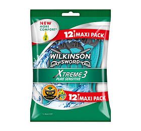 Одноразові станки для гоління Wilkinson Sword Xtreme 3 Pure Sensitive (12 шт.) 01607