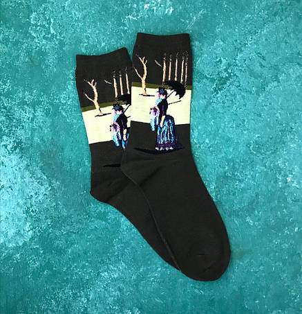 Шкарпетки Високі Жіночі Чоловічі City-A Our Tanks Картини Недільний день на острові Гранд-Жатт, фото 1