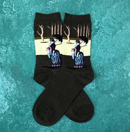 Шкарпетки Високі Жіночі Чоловічі City-A Our Tanks Картини Недільний день на острові Гранд-Жатт, фото 2