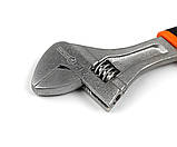 Ключ розвідний Polax з прогумованою рукояткою 200 мм (25-018), фото 6