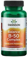 Зміцнення нервової системи та імунітету Swanson - Balance B-50 Complex (100 капсул)