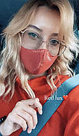 Маска блестящая голубая многоразовая Red Lux