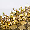 Ексклюзивні подарункові шахи для дорослих виробництва Греція Manopoulos, Бронзові шахи історичні, фото 2
