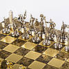 Ексклюзивні подарункові шахи для дорослих виробництва Греція Manopoulos, Бронзові шахи історичні, фото 3