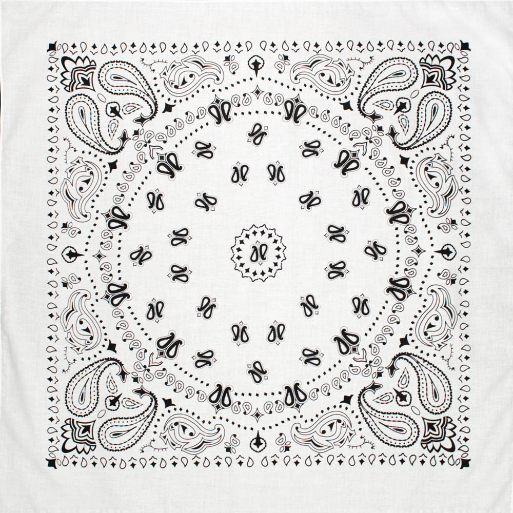 Бандана Талісман Турецький огірок біла