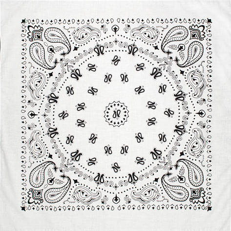 Бандана Талісман Турецький огірок біла, фото 1