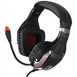 Навушники ігрові ONIKUMA LED K12, чорно-червоні, фото 2