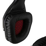 Навушники ігрові ONIKUMA LED K12, чорно-червоні, фото 4