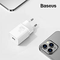 Сетевое зарядное устройство для быстрой зарядки Baseus Type-C 20W PD3.0 QC3.0 (белый)