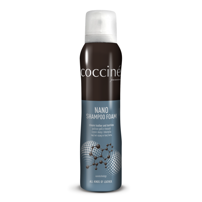 Шампунь Coccine Nano Shampoo для очищення шкіри, замші та текстилю 150 мл