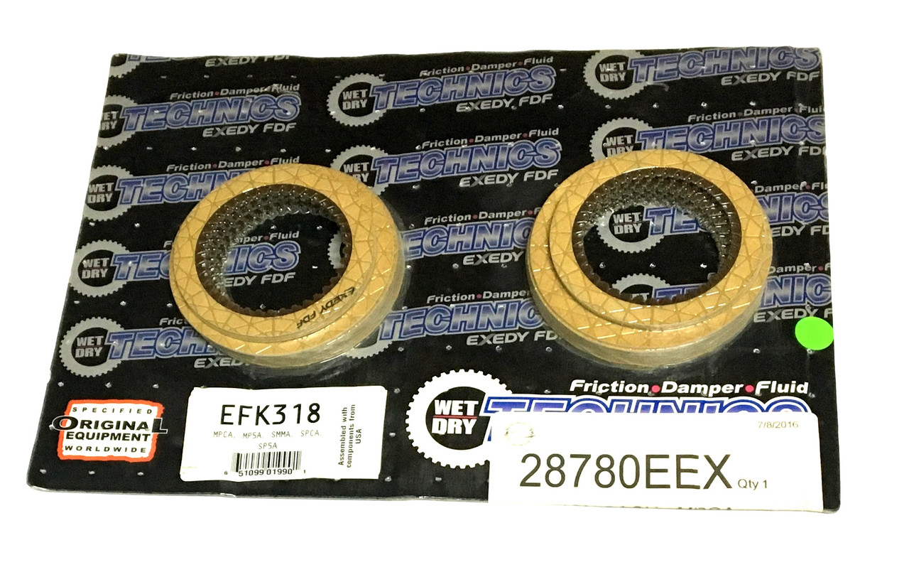 Комплект фрикційних дисків автоматичної коробки mpca, mp5a, smma, spca, sp5a, efk318