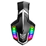 Навушники ігрові ONIKUMA LED K18, чорні, фото 3