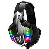 Навушники ігрові ONIKUMA LED K18, чорні, фото 2