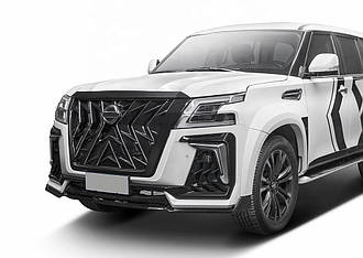 Тюнінг обвіс Nissan Patrol Y62 2010+ г.в. у стилі Black Hawk Edition