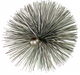 Сталевий йоржик (щітка) для чищення твердопаливного котла та димоходу D 150 мм, фото 1