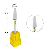 Насадка для фрезера керамическая "Конус" Желтая очень мелкая для работы с кожей M Umbrella 3/32 (C)