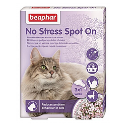 Краплі Beaphar No Stress Spot On антистрес заспокійливі краплі для котів на холку 1 піп.