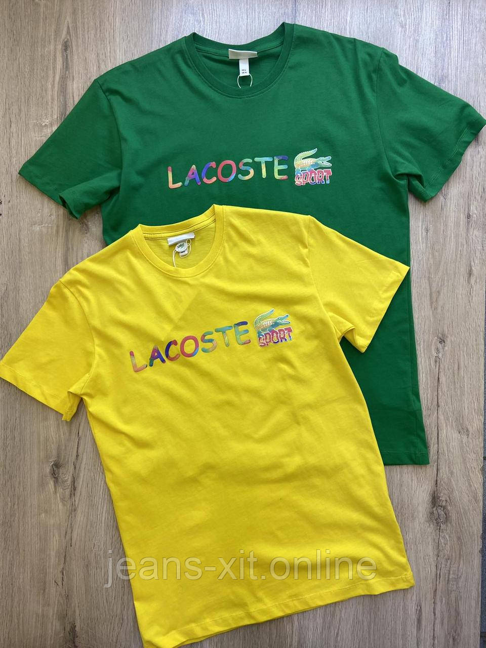 Футболка чоловіча L(р) жовта 2017 Lacoste Туреччина Літо-D