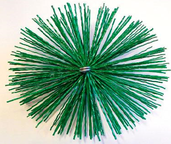 Щітка пластикова (іржик) для чищення димоходу D 200 мм, фото 1