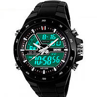 Спортивні чоловічі наручні годинники Skmei Black 1016