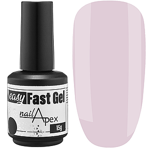 Рідкий гель Easy Fast Cel NailApex No4, 15 мл біло-рожевий