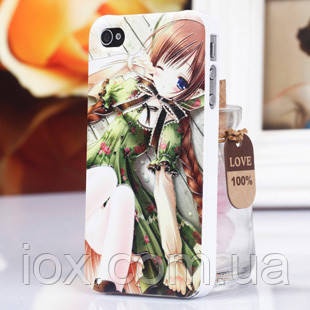 Чохол з 3D-ефектом для білий Iphone 4