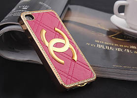 Рожевий чохол з камінням Swarovski для iPhone 4/4s