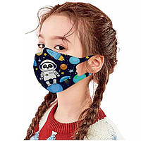 Модная многоразовая маска с принтом детская