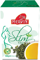 Чай Зеленый цейлонский Слим Мервин Mervin Slim 100 г с травой пол пала и кусочки фруктов лимон винограда