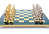 Елітні Шахи Ручної Роботи Manopoulos Ренесанс, В подарунок шахи ексклюзивні дерев'яний футляр 36х36 см Зелений, фото 4