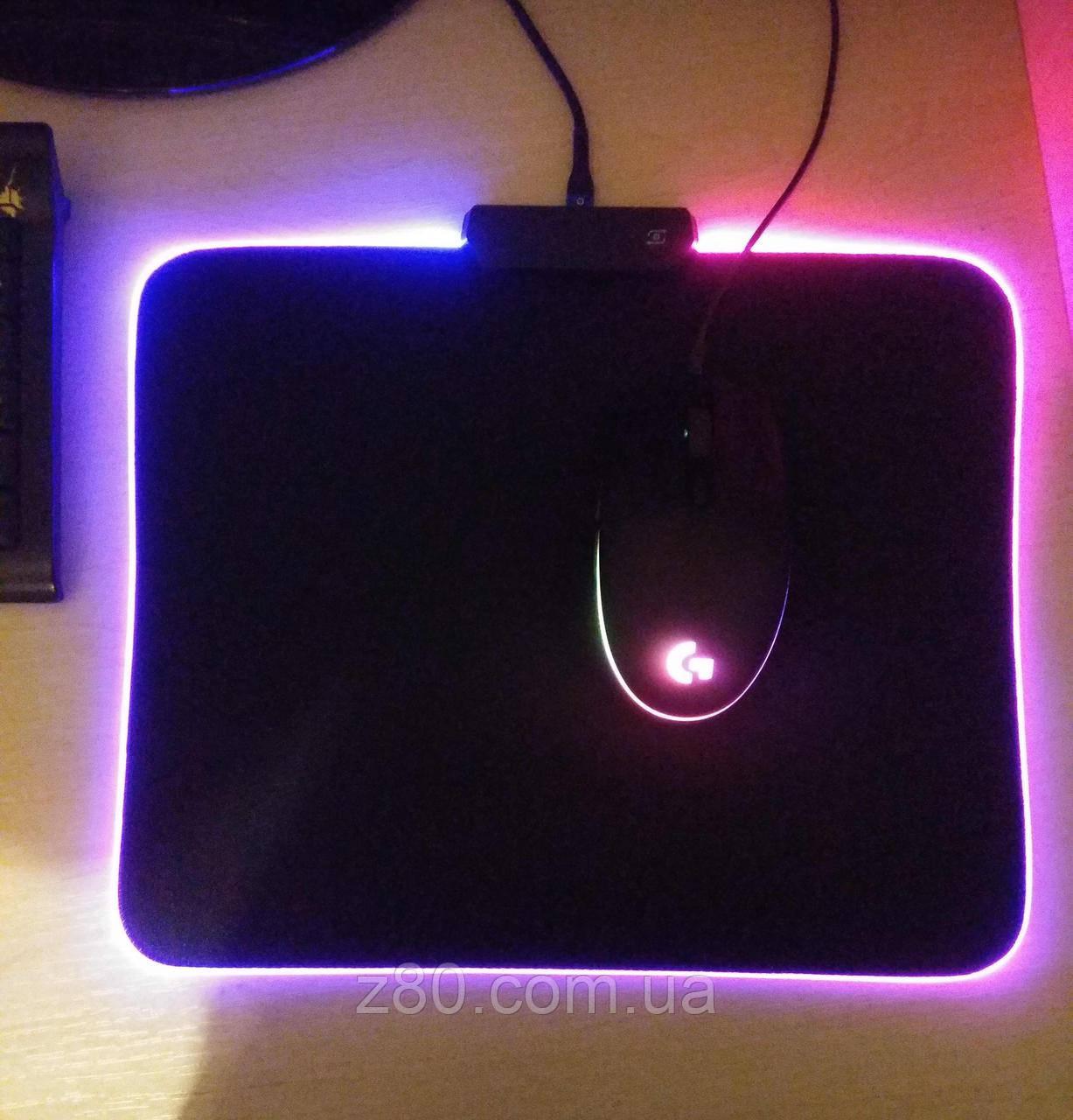 Килимок для мишки RGB 250х300х4мм