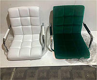 Крісло Augusto-Arm GD-Modern Base бежевий 1005 велюр з підлокітниками, на золотій хрестовині, фото 9