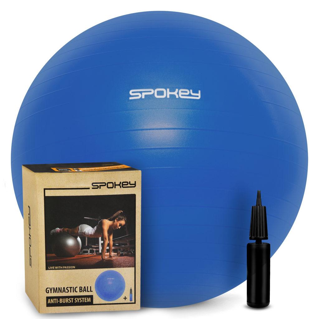 Гімнастичний м'яч для спорту, фітбол + насос, м'яч для фітнесу Spokey Fitball lIl 55, 65, 75 см (920938)