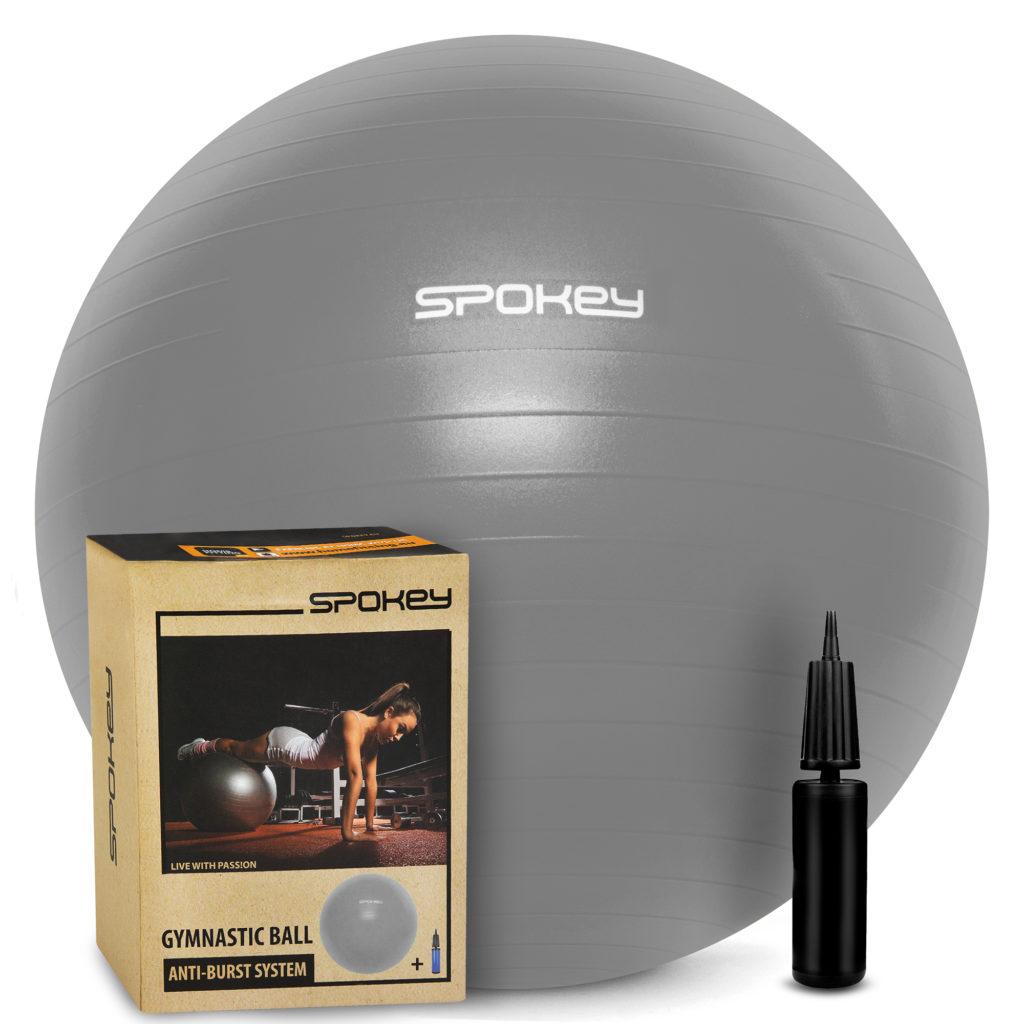Гімнастичний м'яч для спорту, фітбол + насос, м'яч для фітнесу Spokey Fitball lIl 55,65,75 см (921020)