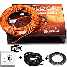 Тепла підлога комплект Wi-Fi терморегулятор + нагрівальний кабель Fenix ADSV18 для монтажу в стяжку, фото 2