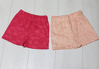 Шорти для дівчинки трикотажні, мереживо, Isobel