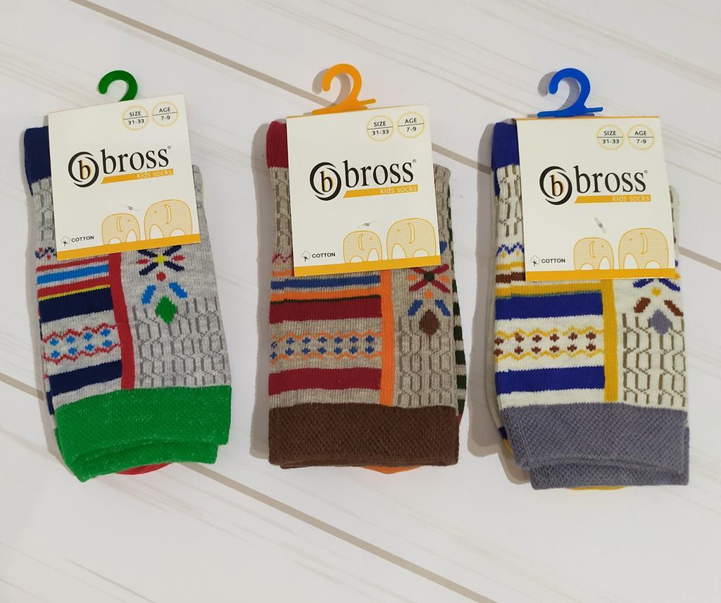 Шкарпетки для хлопчика високі демісезонні, з малюнком, Bross