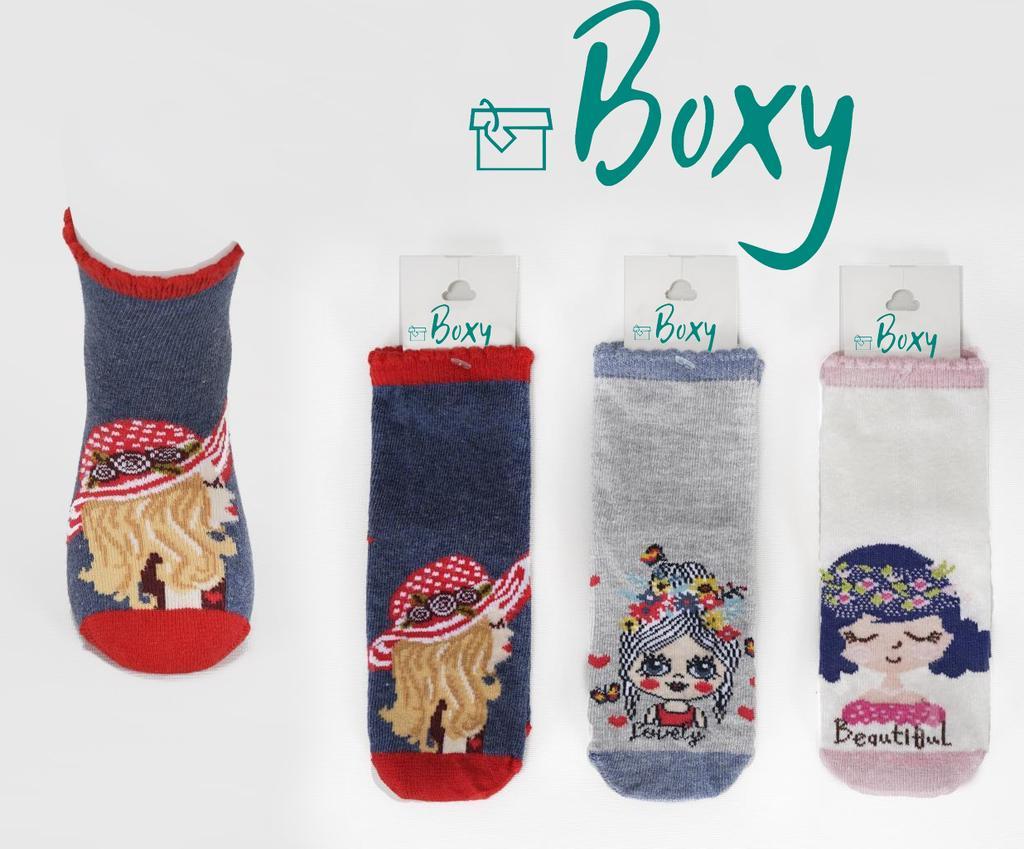 Шкарпетки для дівчинки демісезонні, Boxy