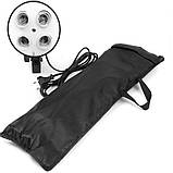 Набір постійного студійного світла Prolighting (50х70 см. софтбокси на 4 лампи Е27 + стійка 2.2 м.), фото 5